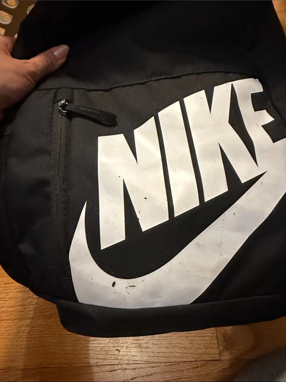 Nike Black Backpack with White NIKE Logo